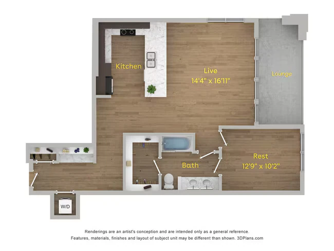 A6 406 floor plan
